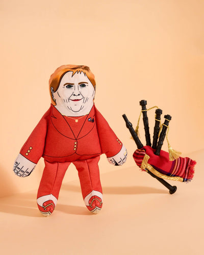 Nicola Sturgeon dog toy with bagpipes