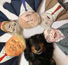 Load image into Gallery viewer, Circle made of dog toys with a Daschund lying next to them.
