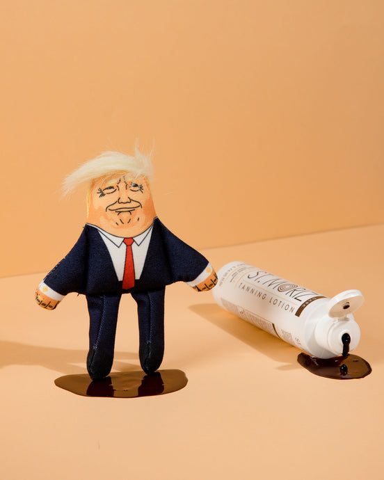 Donald Trump cat toy with fake tan