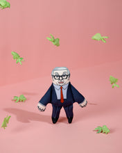 Load image into Gallery viewer, Michael Gove cat toy surrounded by fish
