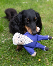 Load image into Gallery viewer, Joe Biden small dog toy with mini Dachshund
